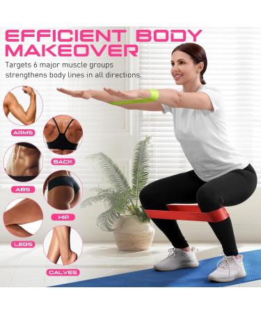 Resistance Bands for Exercise Exercise Bands with 5 Different Resistance Levels Elastic Exercise Bands for Training Resistance Workout Bands for Gym Fitness Yoga Mini Loop Tension Bands Black Red Yellow Blue Green Natural Rubber - Buy Online on GoSupps.com