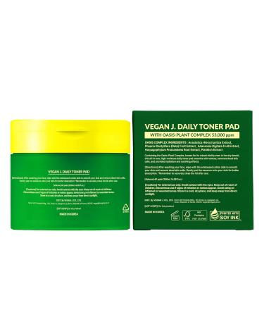 Vegan Daily Toner Pads | K-Beauty Essential | Korean Skincare | Shop Internationally - Buy Online on GoSupps.com