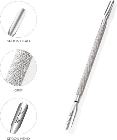 Nghia Pusher S-507 | Premium Double-Ended Stainless Steel Cuticle Pusher | Precision Nail Care Tool for Professionals & Home Use - Buy Online on GoSupps.com
