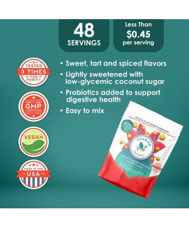 Organic Triphala Powder with Probiotics - Digestive Tonic with Hibiscus, Ginger, Amla, Haritaki, Bibhitaki & Spices - 1 Billion CFUs - Promotes Colon Health & Boosts Immune System - Buy Online on GoSupps.com