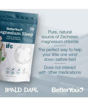BetterYou Magnesium Sleep Kids Bath Flakes - Soothing Body Soak for Little Ones - 1.6 lbs - Buy Online on GoSupps.com