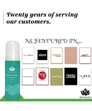 Muscle Release Body Massage Oil for Sore Lymphatic Pain Relief - with Arnica, Boswellia & Lavender - 30ml - Buy Online on GoSupps.com