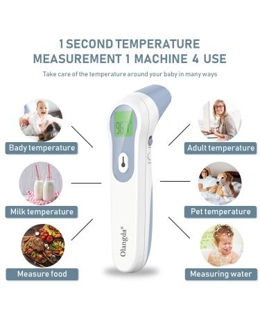 Dual Mode Non-Contact Thermometer - Infrared Ear & Forehead Temp Scanner for Adults & Kids | Medical Grade - Instant Accurate Readings (No Battery Included - Buy Online on GoSupps.com