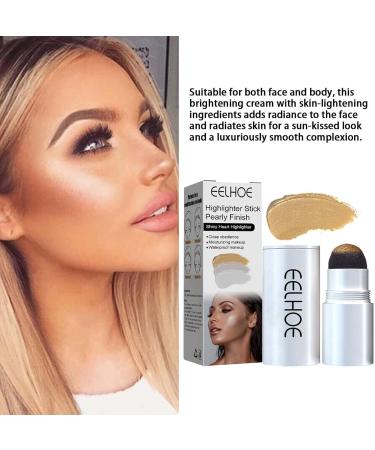 Contouring and Highlighter Stick | Face Highlighters Sticks | Waterproof luminizer Crystal High Gloss Shimmer Cream Powder Highlighter Shaping Trimming Stick Gold Mine Highlights - Buy Online on GoSupps.com