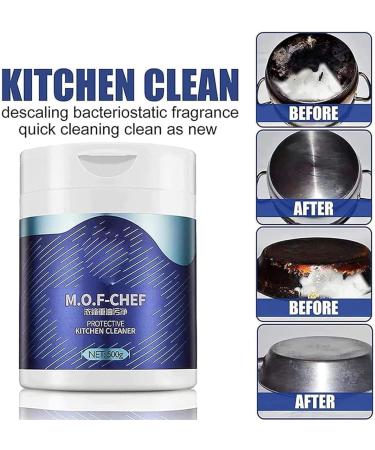 Mof Chef Limpiador En Polvo Limpiador De Cocina Multifunctional Cleaning Powder Powerful Kitchen All-Purpose Powder Cleaner Mof Chef Cleaner Powder Powerful Stainless Steel Cleaning (1pcs) - Buy Online on GoSupps.com