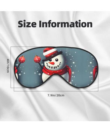 SSIMOO Christmas Snowman Eye Mask - Double-Sided Soft Light Blocking for Better Sleep - Buy Online on GoSupps.com