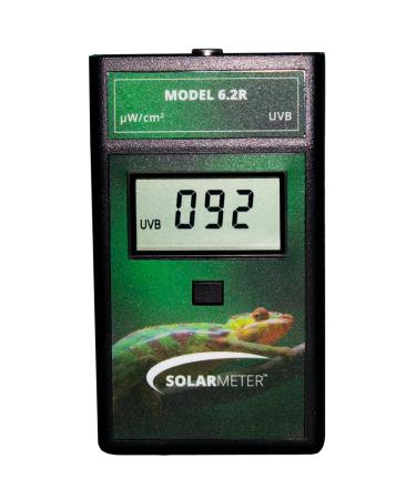 Solarmeter Model 6.2R Reptile UVB Lamp Meter Handheld Digital UVB Radiometer and Light Bulb Tester for Terrarium & Outdoor Activities 0-1999 W/cm2 UVB Made in USA