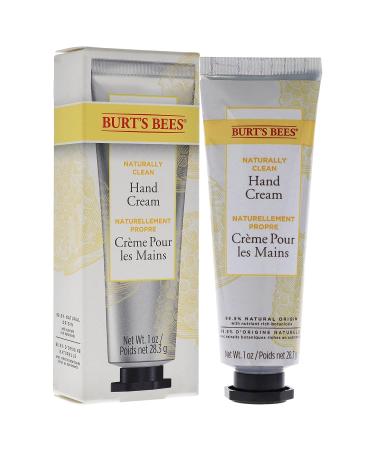 Burt's Bees Naturally Clean Hand Cream 1 oz - Unisex - Pack of 1 - Buy Online on GoSupps.com