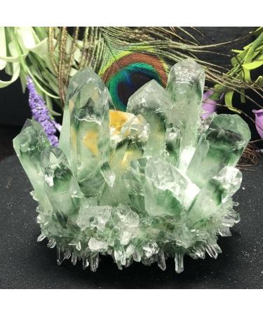 Natural Crystal Rough Natural Crystal Rough Natural Green Ghost Phantom Quartz Crystal Cluster Rock Stones and Crystals ReikiSpecimen Home DecoStone (Color : 800-850g) - Buy Online on GoSupps.com
