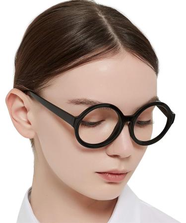 OCCI CHIARI Round Reading Glasses for Women - Fashion Readers 0.0 to 3.5 (Black 3.0) - Stylish & Comfortable International Shipping Available - Buy Online on GoSupps.com