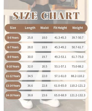 Jinhiteam Girls' Black Leggings with Pockets | High Waist Tummy Control Yoga Pants | Size 11-12 Years - Buy Online on GoSupps.com