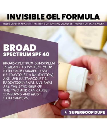 Trader Joe's Daily Facial Sunscreen SPF 40 - Pack of 2 with Clear Carrying Case | Broad Spectrum Protection for All Skin Types - Buy Online on GoSupps.com