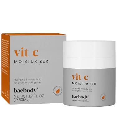 Baebody Vitamin C Moisturizer 1.7 fl oz - Brightening & Hydrating Face Cream - Buy Online on GoSupps.com