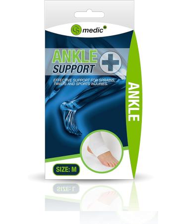 CS Medic Elastic Ankle Support Bandage - Compression Brace for Sprain Injuries - Buy Online on GoSupps.com