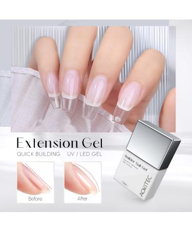 Aokitec 7-in-1 Clear Gel Builder 15ML - Nail Strengthener, Extension Gel, Base Coat, Glue Gel - Soak Off UV LED Gel Nail Polish - Buy Online on GoSupps.com