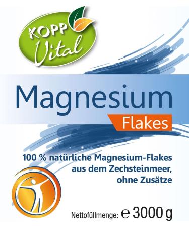 KOPP Vital Magnesium Flakes - Vegan 3 kg | High-Quality Magnesium for Muscle Relaxation & Recovery - Buy Now! - Buy Online on GoSupps.com