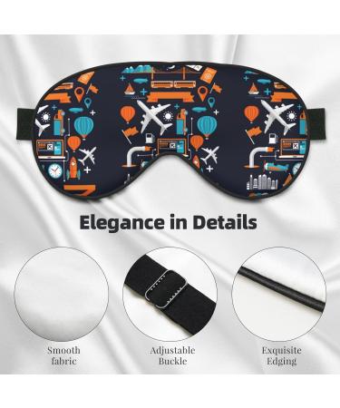 Creative Transport Sleep Mask | Adjustable Double-Sided Eye Mask | Soft Eye Covers for Sleep | Perfect Shading & Eye Edema Relief - Buy Online on GoSupps.com
