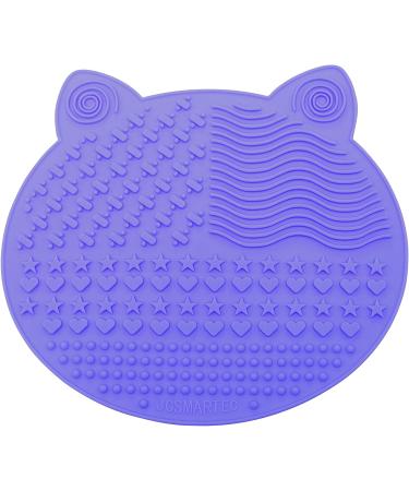  2-Pack Makeup Brush Cleaning Mat Cute Cat Ear Animal Design Silicone Portable Brush Cleaner Pad Washing Tools with Suction Cups US Patent Registered (Purple+Green) - Buy Online on GoSupps.com