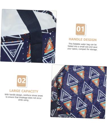 FRCOLOR Foldable Foot Bag Foot Soaking Bag with Handles Outdoor Portable Foot Basin Folding Foot Bath Bucket Convenient Folding Water Bag Fishing Hood Peva Sole of Foot Travel - Buy Online on GoSupps.com