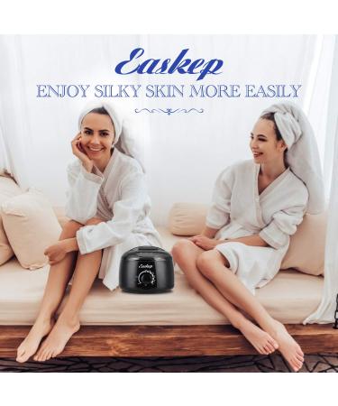 Easkep Waxing Kit Wax Warmer for Women - 6 Adjustable Temperature Hair Removal Machine with Hard Wax Beads and Sticks - Ideal for Legs, Face, Underarm, Bikini, Brazilian - Buy Online on GoSupps.com