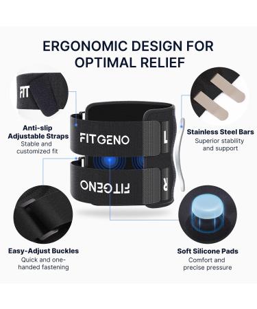 Fit Geno Sciatica Pain Relief Brace | Upgraded Re-Active Plus with Dual Pressure Pads for Maximum Lower Back Pain Relief - International Shipping Available - Buy Online on GoSupps.com