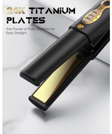 ISIX Cordless Hair Straightener & Curler 2 in 1 - Pure Titanium Mini Flat Iron Dual Voltage Quick Heat 3 Temp Settings for Fine Hair - Perfect Travel Gift - Buy Online on GoSupps.com