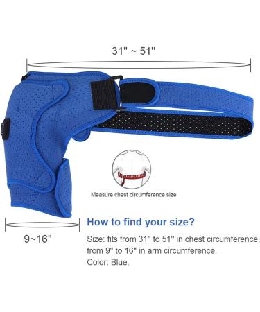 Heated Shoulder Support Brace Adjustable Heating Pad Wrap Four Point Compression Heating Shoulder Pad Wrap USB Electric Plug for Left Right Shoulder - Buy Online on GoSupps.com