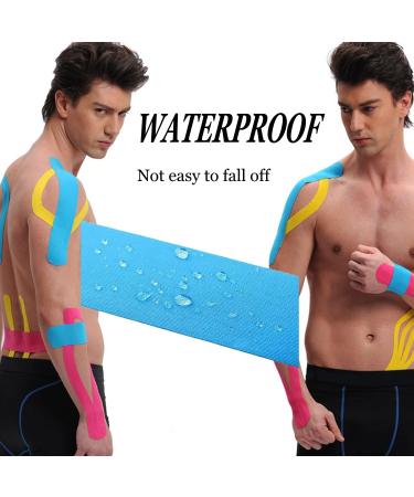 Kinesiology Tape Knee and Muscle Suppor Kinesiology Tape Precut (3 Rolls 60 Strips) Waterproof Sports Tape for Athletes(Flesh Color) - Buy Online on GoSupps.com