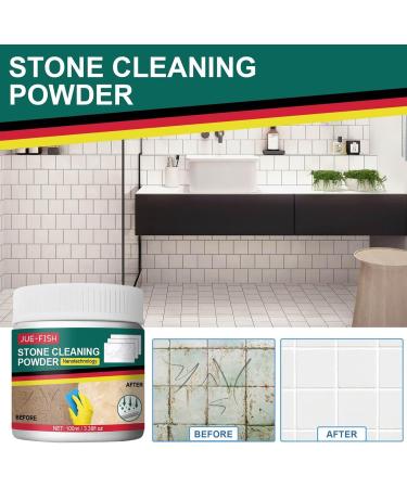 Stone Cleaning Powder - 4.22oz Stone Floor Cleaner Fireplace Brick Cleaner Zero Smog Quartz Countertop Cleaner for Washroom Countertop Aezon - Buy Online on GoSupps.com