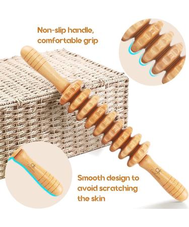 Coolkosmo Professional Maderotherapy Set | Anti-Cellulite Massage & Lymphatic Drainage | Gua Sha Body & Face Massager | Massage Roller & Exclusive Case - Buy Online on GoSupps.com