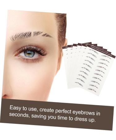 FOMIYES 12 Pcs Eyebrow Stickers 3d Stickers False Eyebrows Cosmetics Eyebrow Tool Miss Transfer Stickers - Buy Online on GoSupps.com