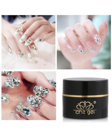Glossy Nail Art Glue Gel - Clear Adhesive for Rhinestones, Gems, and Jewelry - Long Lasting Shine Finish - Soak Off LED Gel - Top Coat for Diamond Polish - Buy Online on GoSupps.com