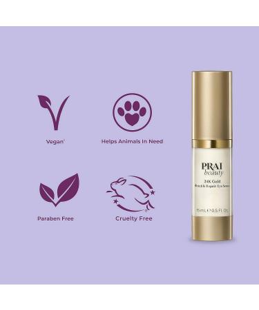 PRAI Beauty 24K Gold Wrinkle Repair Eye Serum - Anti-Aging & Anti-Wrinkle - 0.5 Oz - Buy Online on GoSupps.com