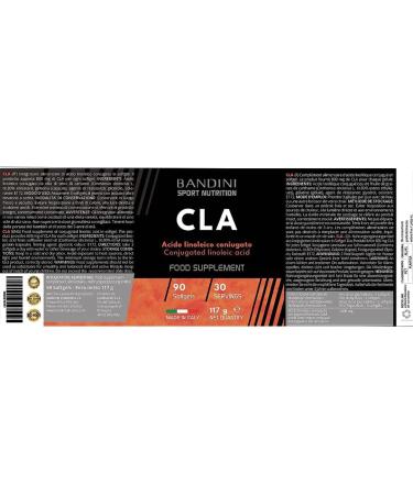 Buy Bandini CLA 2400 mg - Fat Burner & Weight Loss | 90 Softgels | 100% Pure Saflor Oil | Optimized for Sports & Gym - Buy Online on GoSupps.com