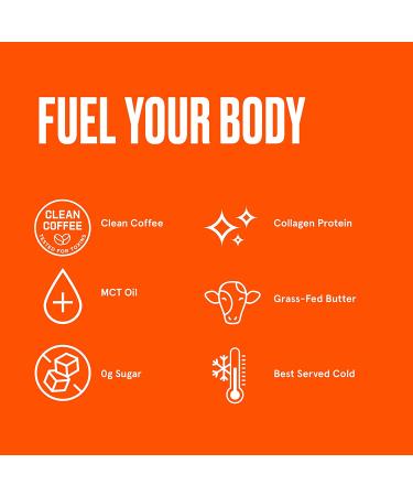 Bulletproof Original Cold Brew Coffee 8 Fl Oz 110 Calories 12 Pack - Keto Coffee with Protein, MCT Oil & Grass Fed Butter - Zero Sugar for Sustained Energy - Buy Online on GoSupps.com