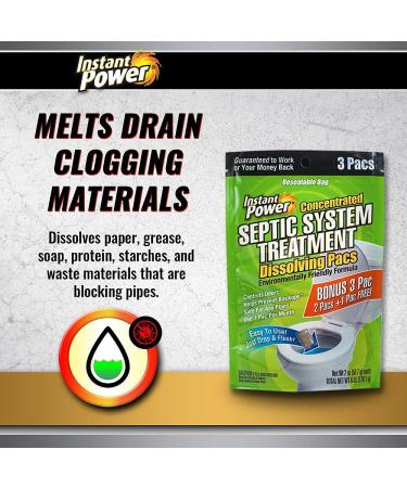 Instant Power Septic System Treatment Dissolving Pacs - 3 Pack - Buy Online on GoSupps.com