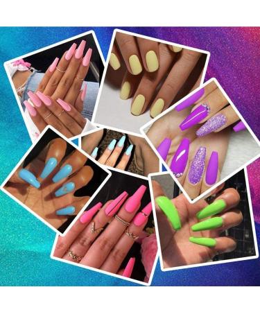 24 Colors Acrylic Powder Nail Art Set - DIY 3D Manicure, UV Gel Compatible - Buy Online on GoSupps.com