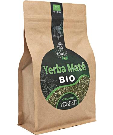 YERBEE Yerba Mate Tea Organic (500 g) | Ripened Air Dried Smokeless Dust-Free | Brazilian Green Yerba Mat Organic with Fine Leaves - Buy Online on GoSupps.com
