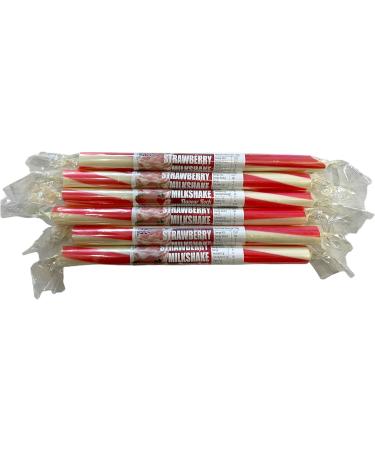 20 X Strawberry Milkshake Rock Sticks Handmade Traditional Rainbow Classic Sweets Retro Seaside Gift Wholesale Confectionery - Buy Online on GoSupps.com