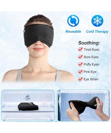 ComfiTECH Reusable Gel Eye Mask for Puffy Eyes - Cold Compress for Dark Circles, Headaches, Sinus Relief - Buy Online on GoSupps.com