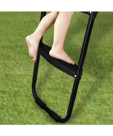 2-Step Wide Climbing Ladder for Trampoline - Black | Gardenature Replacement Parts - Buy Online on GoSupps.com
