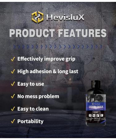 Hevislux Liquid Chalk 250ml - Enhance Grip for Gymnastics, Rock Climbing & Weightlifting | Quick-Drying Formula with Added Vitamin E - Buy Online on GoSupps.com