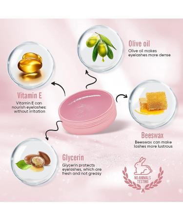 PERMANIA Lash Lift Glue Adhesive - Strong Viscosity and Water Solubility - 2023 New Eyelash Lifting Balm 0.71oz/20g - Rose Color - Ideal for Eyelash Perm Kit - Buy Online on GoSupps.com