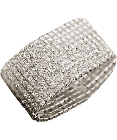 Bridal Bracelet Shining Rhinestone Bridal Bracelet Sweet Jewelry Accessory 10 - Buy Online on GoSupps.com