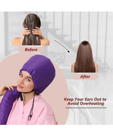 Hair Dryer Bonnet - Hair Dryer Hood Diffuser Attachment - Soft Adjustable Dryer Cap with Headband for Speeds Up Drying Time & Conditioning Fits All Head Sizes - Buy Online on GoSupps.com