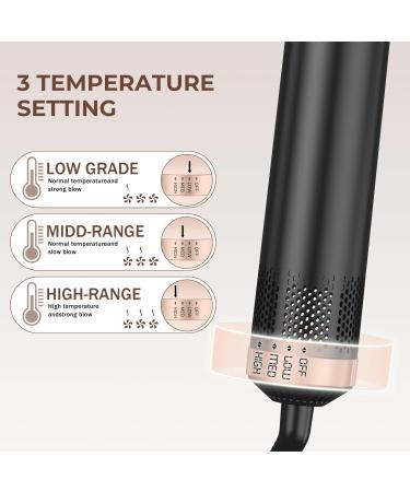 5 in 1 Blow Dryer Brush - Hot Air Brush for Curling & Straightening | Detachable Hair Styling Tool with Negative Ion Technology - Buy Online on GoSupps.com