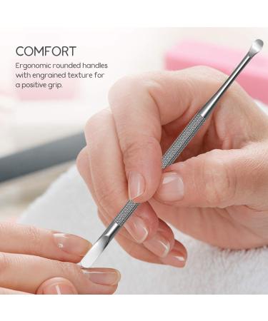 Professional Dual Sided Cuticle Pusher and Nail Cleaner by Sterling Beauty Tools - Stainless Steel Care Tool for Nails and Cuticles | 1 Count - Buy Online on GoSupps.com