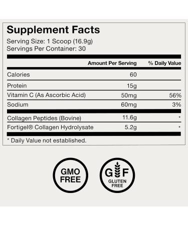 Momentous Grass-Fed Collagen Peptides Powder - Collagen Protein Powder with Fortigel & Vitamin C for Hair, Skin, Nails, & Joint Health Support - NSF Certified for Sport - Packaging May Vary 30-Serving Container - Buy Online on GoSupps.com