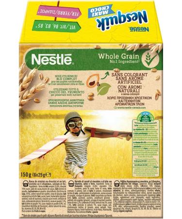  Italian Gourmet E.R. Nesquik Cereal Bars Pack of 12 chocolate and milk cereal sticks 6 x 25g + Italian Gourmet Pulpa 400g - Buy Online on GoSupps.com