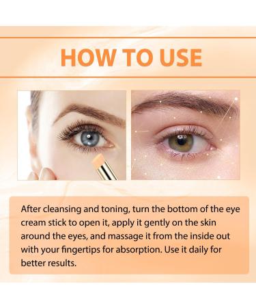 NYYQYYN Revive + Glow Vitamin C Eye Balm Hydrating Eye Cream Improve Dark Circles Refreshing and Non-Sticky (2 Pcs) - Buy Online on GoSupps.com